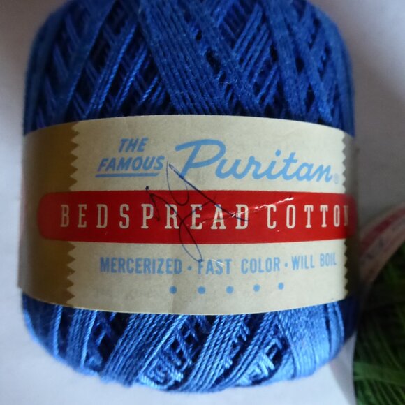 NEW VINTAGE COTTON CROCHET BEDSPREAD THREAD SPOOLS LOT OF 6 - Picture 3 of 12